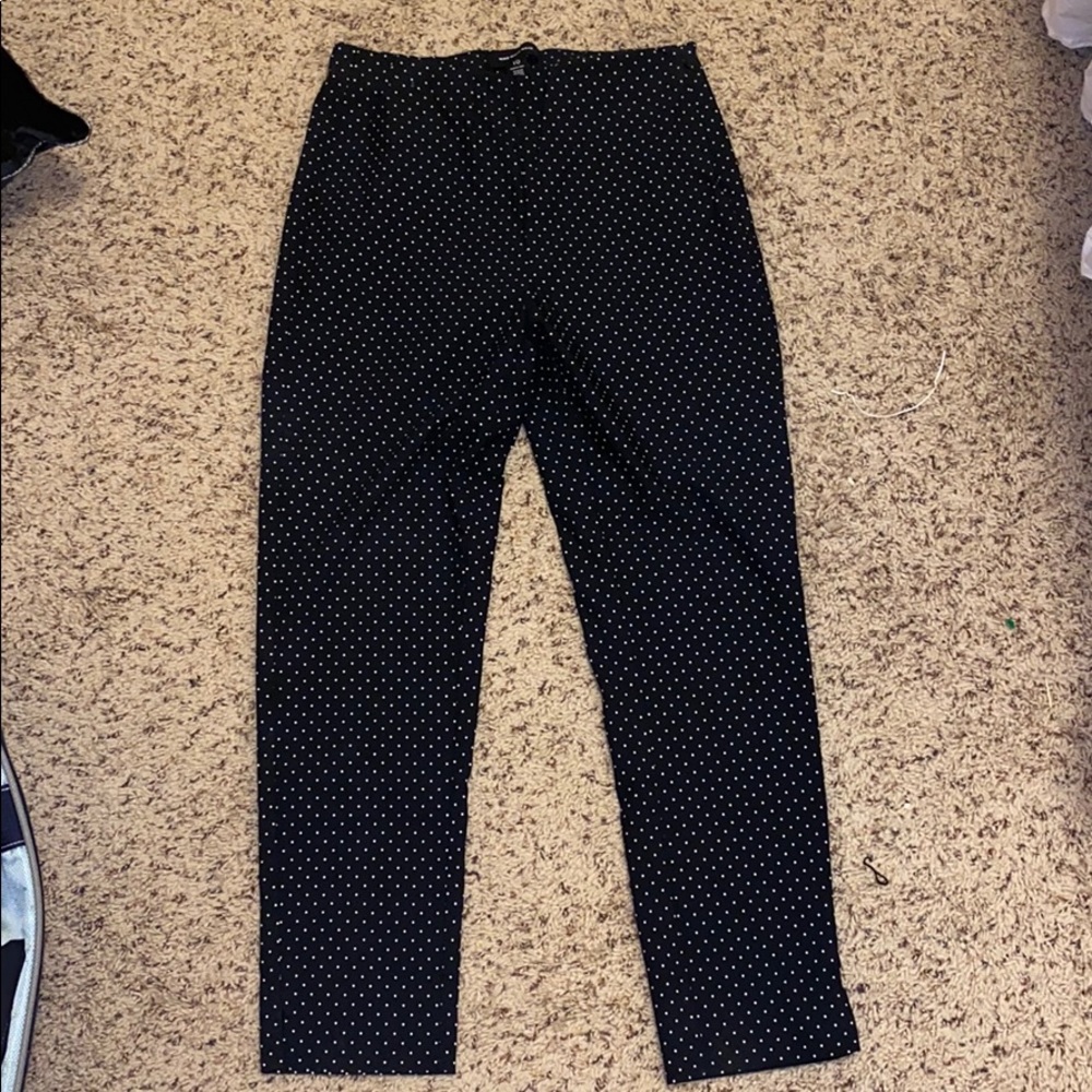 Cropped Polka Dot Dress Pants
